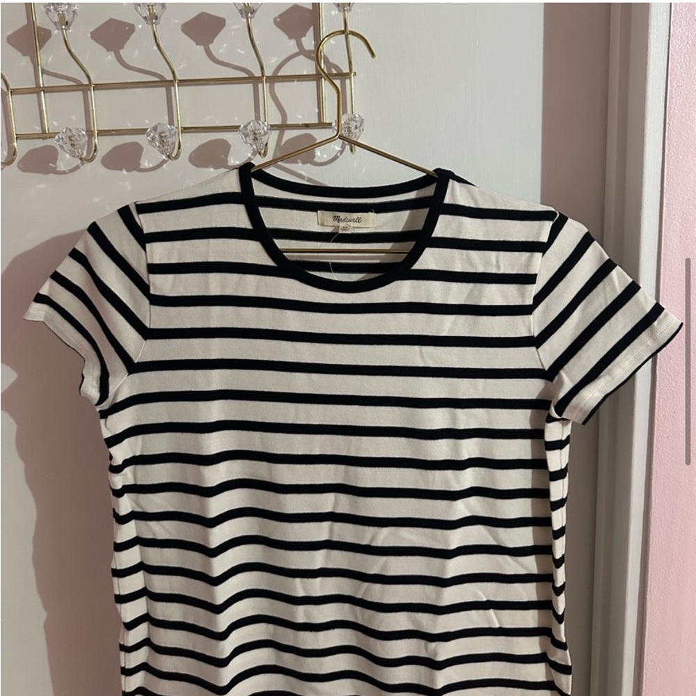 NWT MADEWELL STRIPED RINGER DRESS - Picture 8 of 14